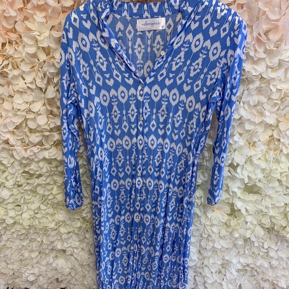 Dresses & Skirts - Walker and Wade blue Maxi Dress XS